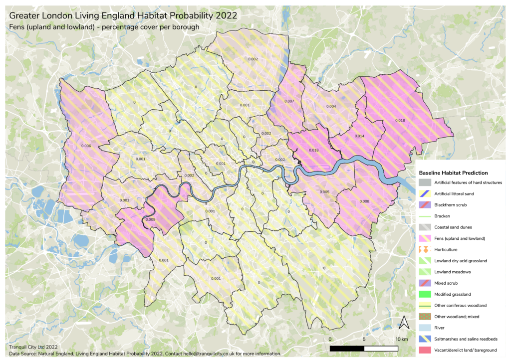 London-wide Biodiversity Maps - Tranquil City